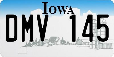 IA license plate DMV145