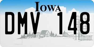 IA license plate DMV148