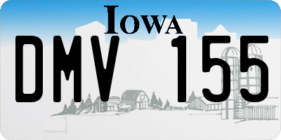 IA license plate DMV155