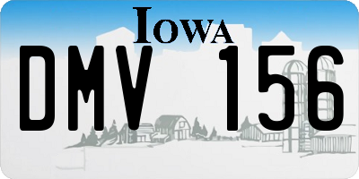 IA license plate DMV156