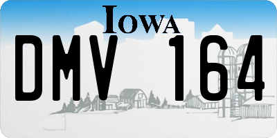 IA license plate DMV164