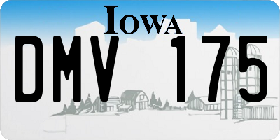 IA license plate DMV175
