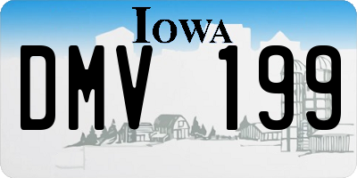 IA license plate DMV199
