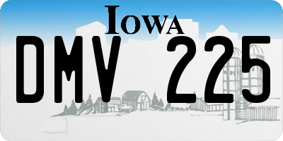 IA license plate DMV225