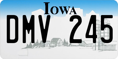 IA license plate DMV245