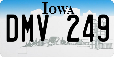 IA license plate DMV249