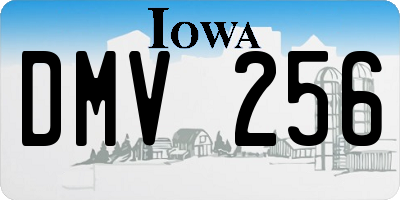 IA license plate DMV256