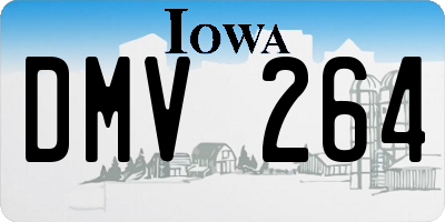 IA license plate DMV264