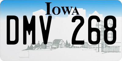 IA license plate DMV268