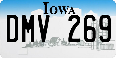 IA license plate DMV269