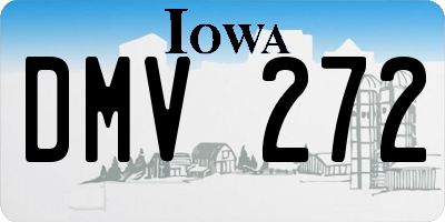 IA license plate DMV272