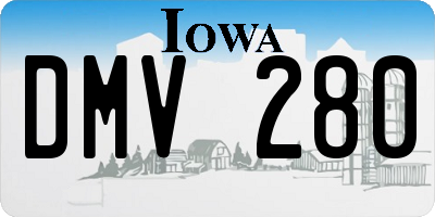 IA license plate DMV280