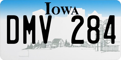 IA license plate DMV284