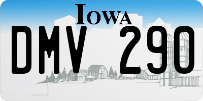 IA license plate DMV290