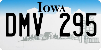 IA license plate DMV295