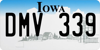 IA license plate DMV339