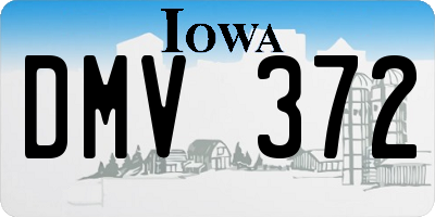 IA license plate DMV372
