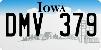 IA license plate DMV379