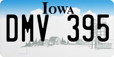 IA license plate DMV395