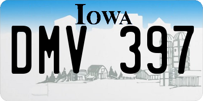 IA license plate DMV397