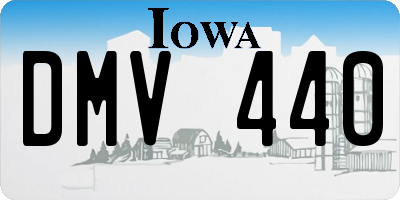 IA license plate DMV440