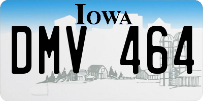 IA license plate DMV464