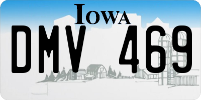 IA license plate DMV469