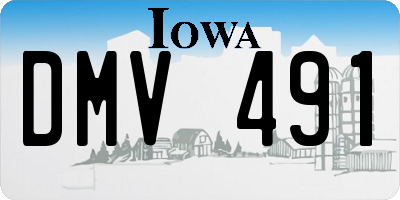 IA license plate DMV491