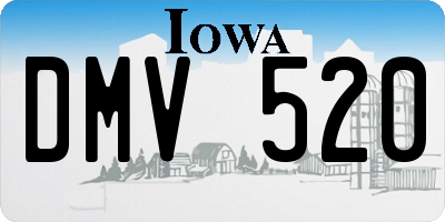 IA license plate DMV520