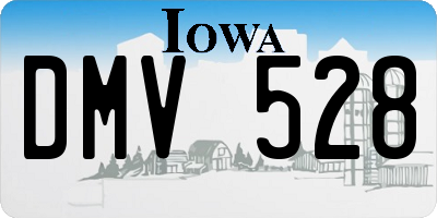 IA license plate DMV528