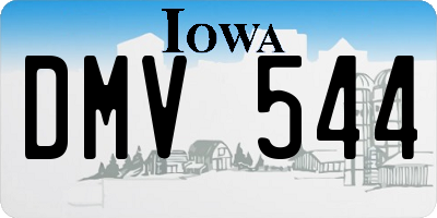IA license plate DMV544