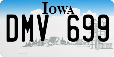 IA license plate DMV699
