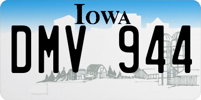 IA license plate DMV944