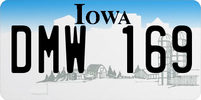 IA license plate DMW169