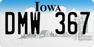 IA license plate DMW367