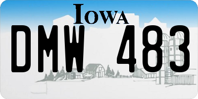IA license plate DMW483