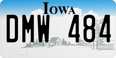 IA license plate DMW484