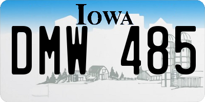 IA license plate DMW485