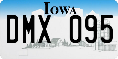 IA license plate DMX095