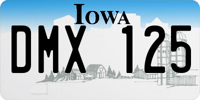 IA license plate DMX125