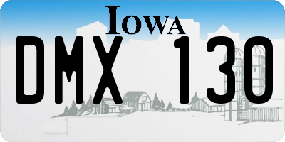 IA license plate DMX130