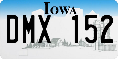 IA license plate DMX152