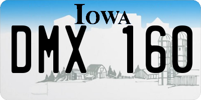 IA license plate DMX160