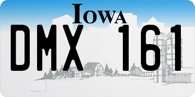 IA license plate DMX161