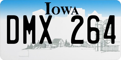 IA license plate DMX264