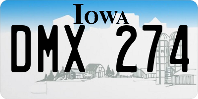 IA license plate DMX274