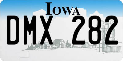 IA license plate DMX282