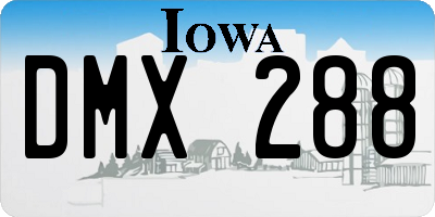 IA license plate DMX288