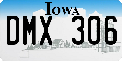 IA license plate DMX306