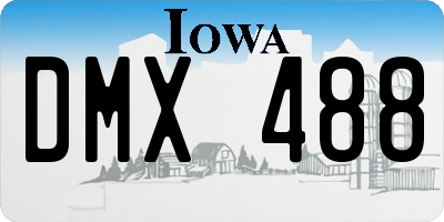 IA license plate DMX488